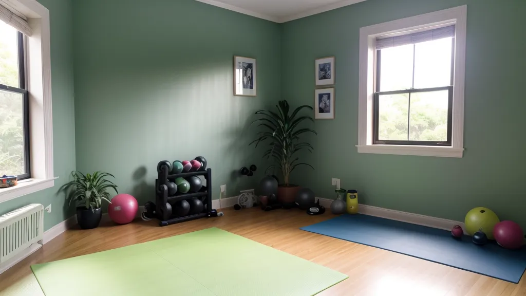 Hombre entrenando calistenia en su sala con vista a la ciudad de Bucaramanga al atardecer, dentro de un reto de 90 días en casa para hombres.