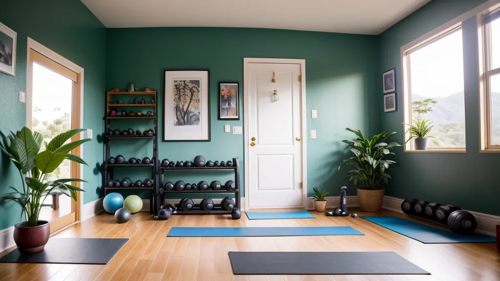 Calendario de progreso de entrenamiento físico en casa junto a zapatillas deportivas