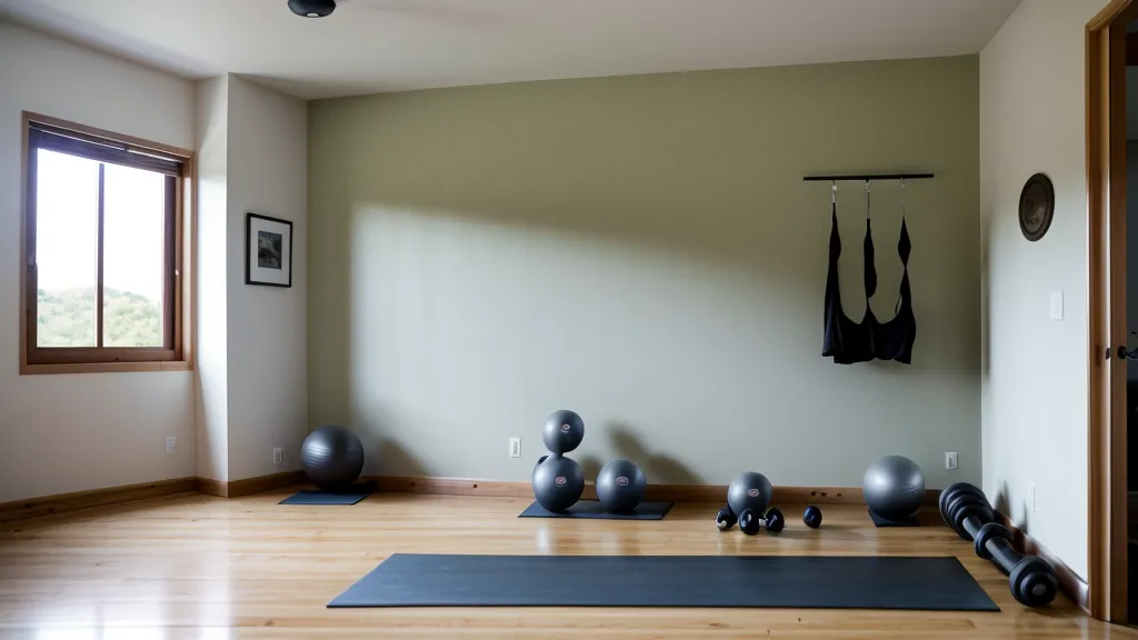 Persona haciendo flexiones en la sala de su casa como parte de una rutina de entrenamiento en casa sin equipo